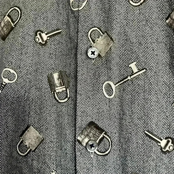 Bugatchi lock and key 100% cotton shirt - Picture 2 of 5